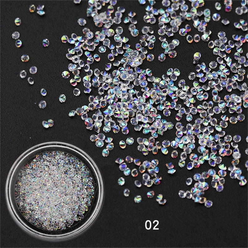 3D Glitter Nail Art Decoration Micro Drilling Sand Nail Art UV Gel Polish Rhinestones Decorations for Nails Accessories Manicure