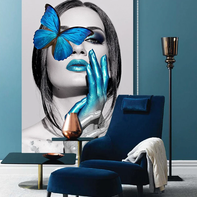 Нордические ветронепроницаемые шторы полузатенение и Непрозрачный пейзаж