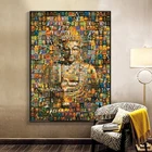 Картина на холсте с изображением бога Будды