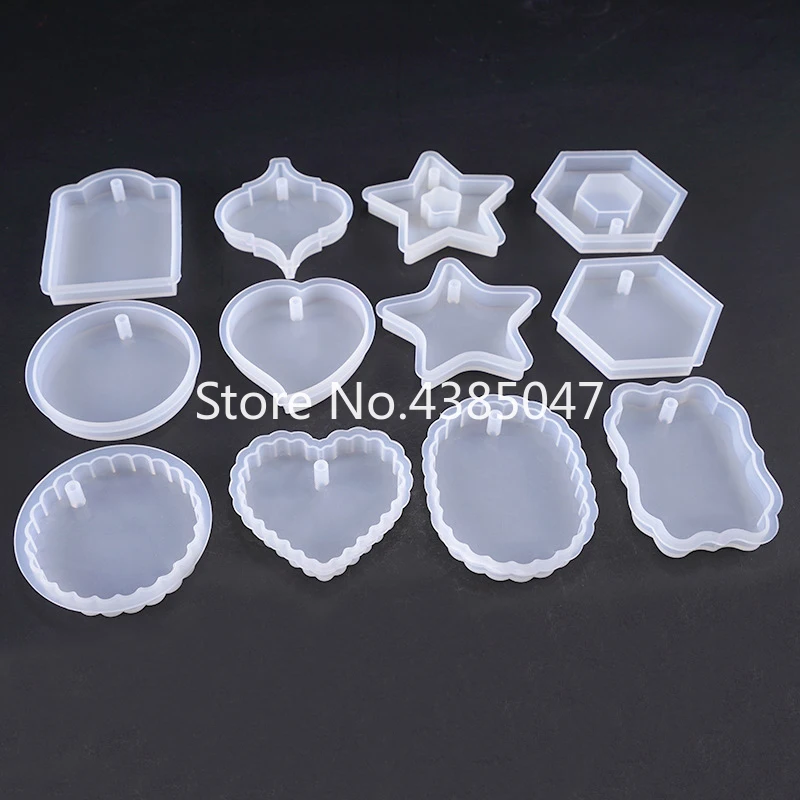 Волнистые шестиугольные формы в форме сердца волнистые Овальные Expoxy полимерные