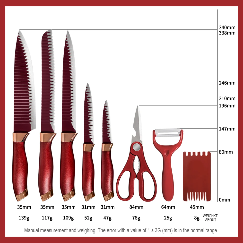 Набор ножей XYj из нержавеющей стали в подарочной коробке нож шеф повара для