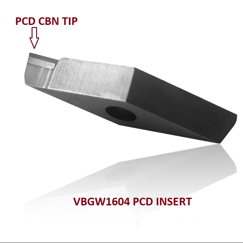 

Pcd diamond tools VNGA160404 VBGW160404 CBN indexable external turning tool lathe cutter for processing aluminium brass