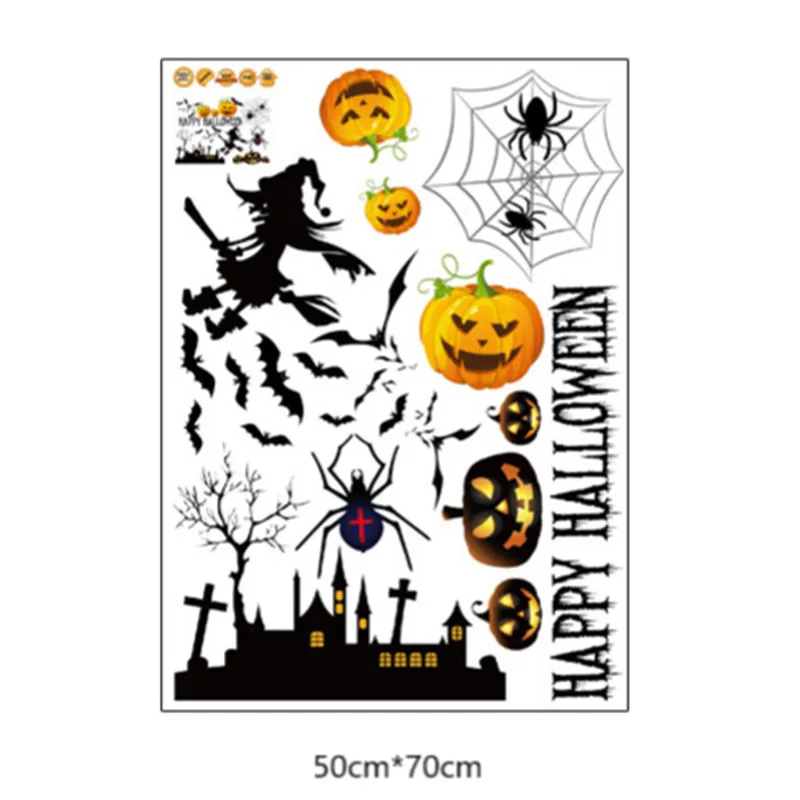 Настенная Наклейка На Хэллоуин настенное украшение для спальни художественная