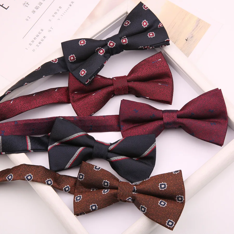 

Sitonjwly Polyester Pattern Bow Ties for Mens Shirt Bowtie Neckties Wedding Party Business Suits Gravata Women Bowknots Cravats