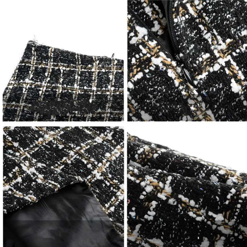 

Skirts Womens Plaid Elegant High Waist Comfortable Leisure Basic Korean Style A-line Zipper Trendy Chic Casual Female Mini Skirt