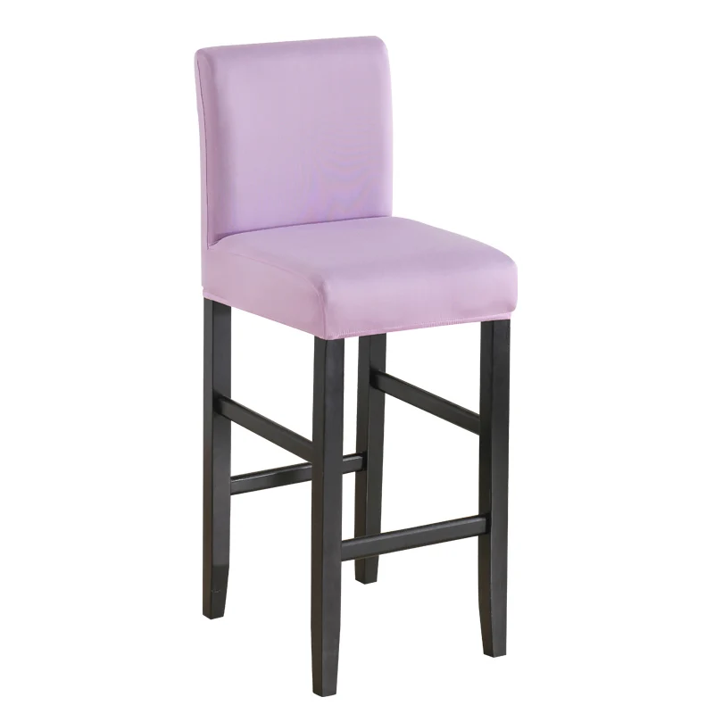 

Chair Cover Elastic High Stool Chair Protector Seat Case for Hotel Banquet Wedding Party Dining Room Elastic Dustproof 1/2/4/6
