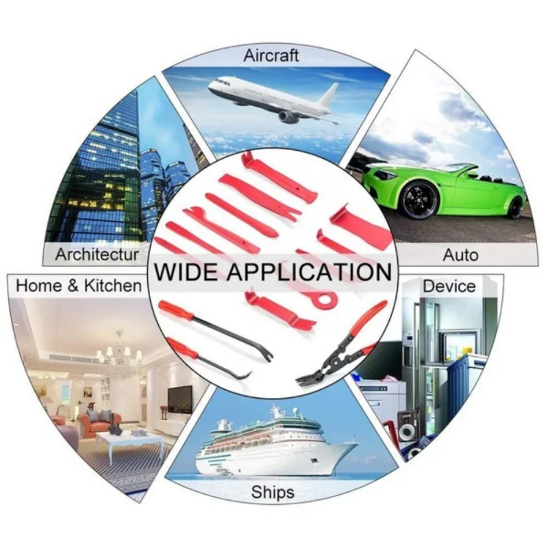 

19Pcs Trim Removal Tool,Car Panel Door Audio Trim Removal Tool Kit, Auto Clip Pliers Fastener Remover Pry Tool Set With Storage