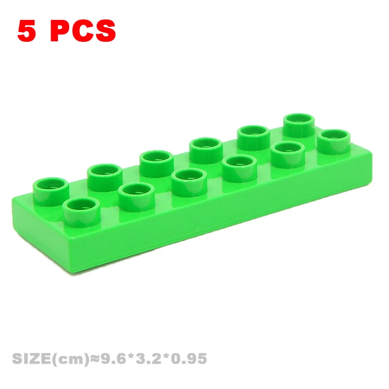 Большие строительные блоки разноцветные прямоугольные 8 12 16 точек сборные