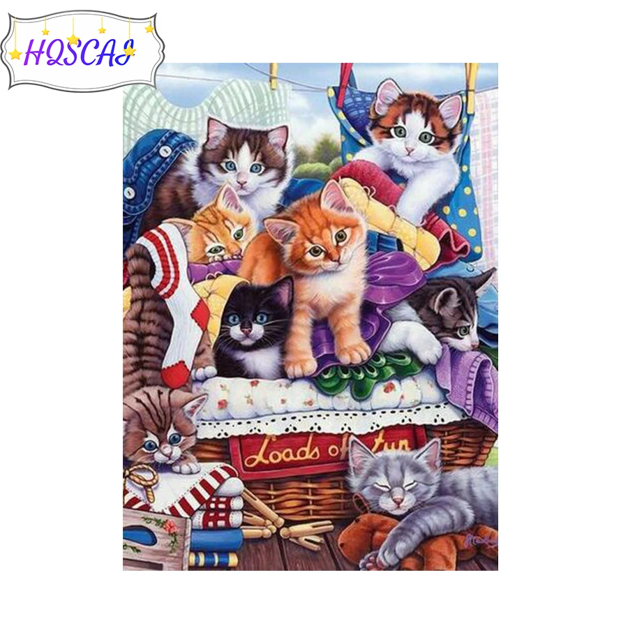 

Алмазная живопись 5D с кошкой, животными, «сделай сам», алмазная живопись, полноразмерная/квадратная вышивка, вышивка крестиком, подарок, дом...