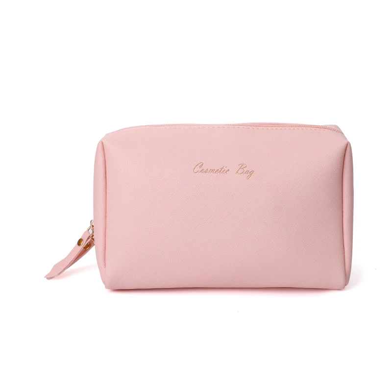 pink Женская косметичка для макияжа, Женская портативная косметичка для туалетных принадлежностей, дорожный органайзер, чехол для женщин, большая золотая, серебряная косметичка - Цвет: pink