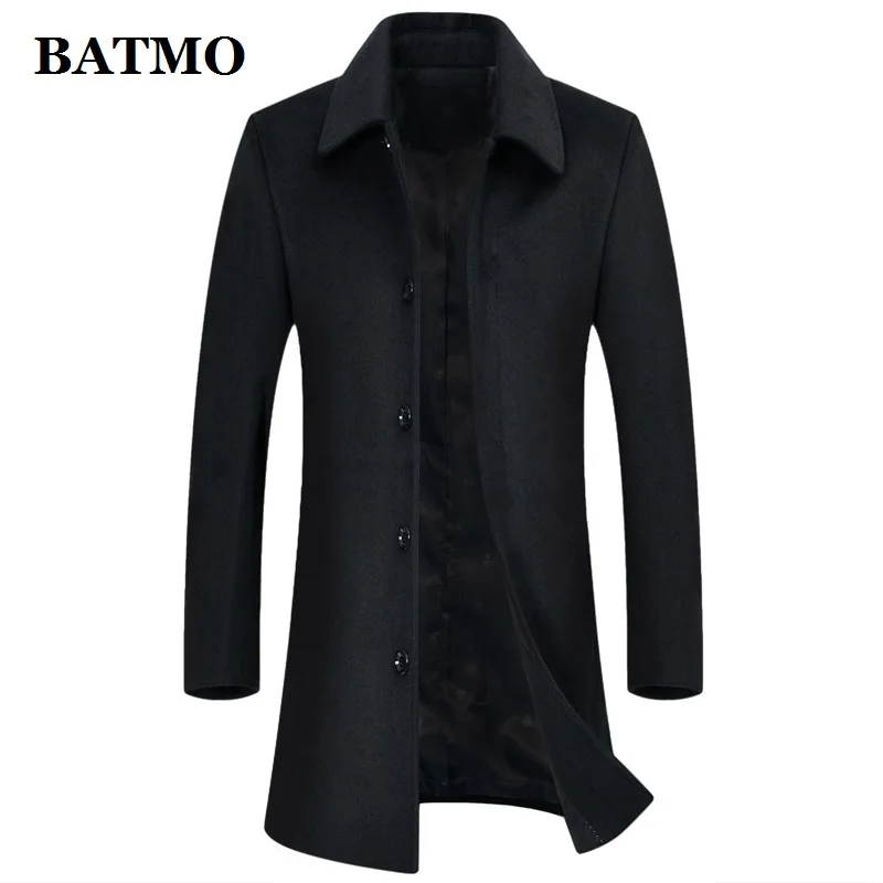 Новое поступление зимнее высококачественное шерстяное длинное пальто BATMO для