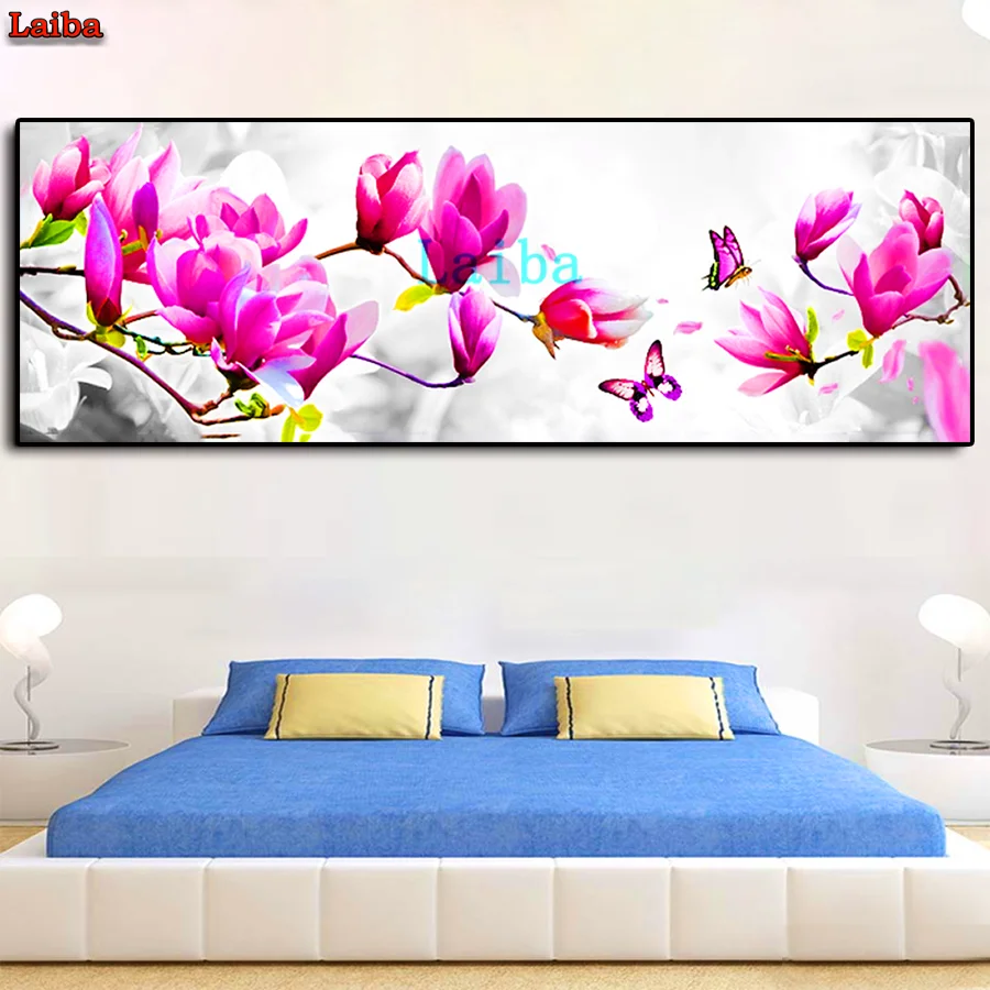 

Full Square Drill 5D DIY Diamond Painting "Branch flowers" Embroidery Cross Stitch Rhinestone Mosaic Painting Decor puzzle large