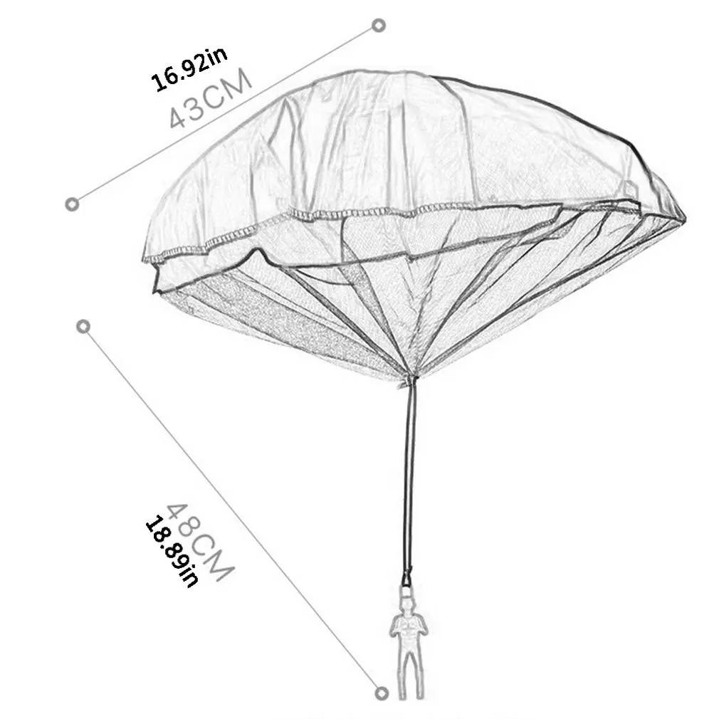 Прочный безопасный парашют детская игрушка-парашют ручной работы Бесплатный