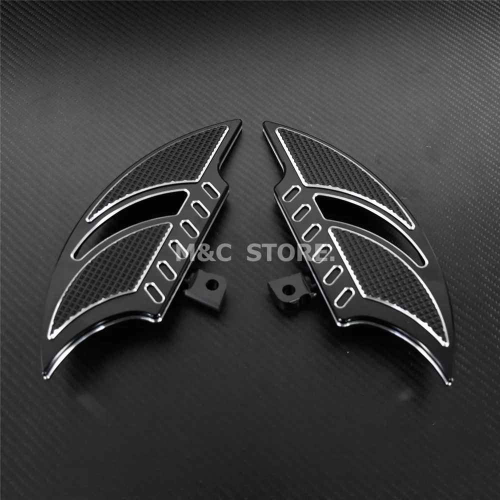 Мотоциклетные черные напольные подножки педали для Harley Sportster 883 1200 XL Touring Electra Glide