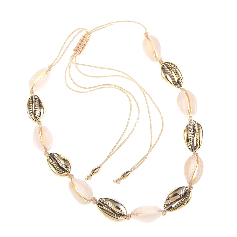 2019 натуральный ошейник из ракушек Женский в богемном стиле | Украшения и