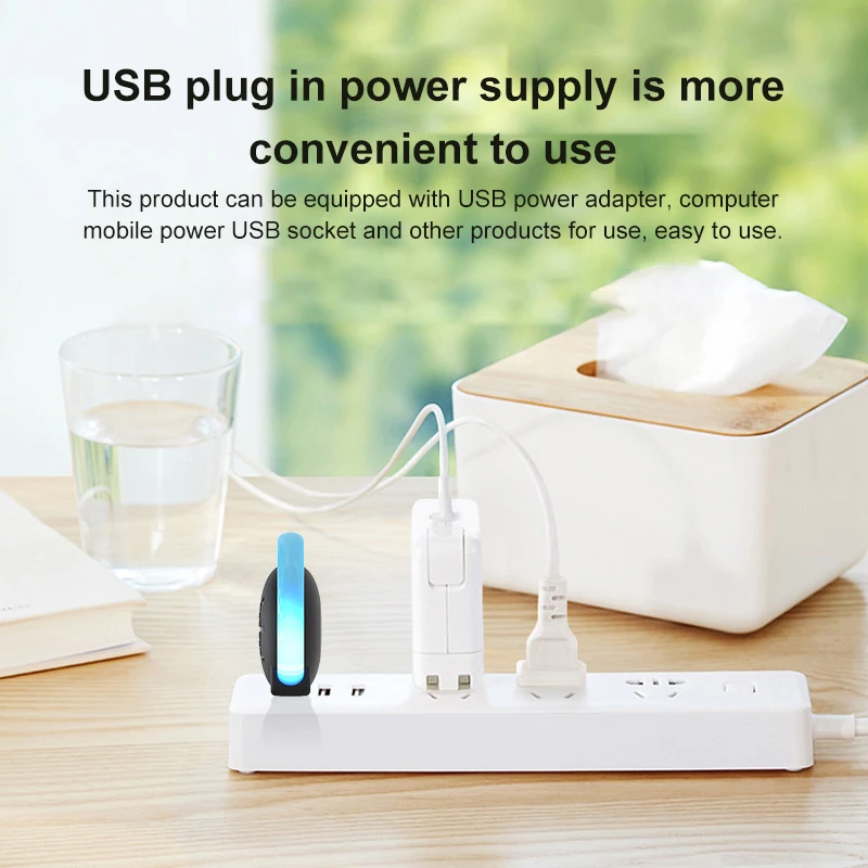 Портативный ультразвуковой репеллент от насекомых с USB электронный для