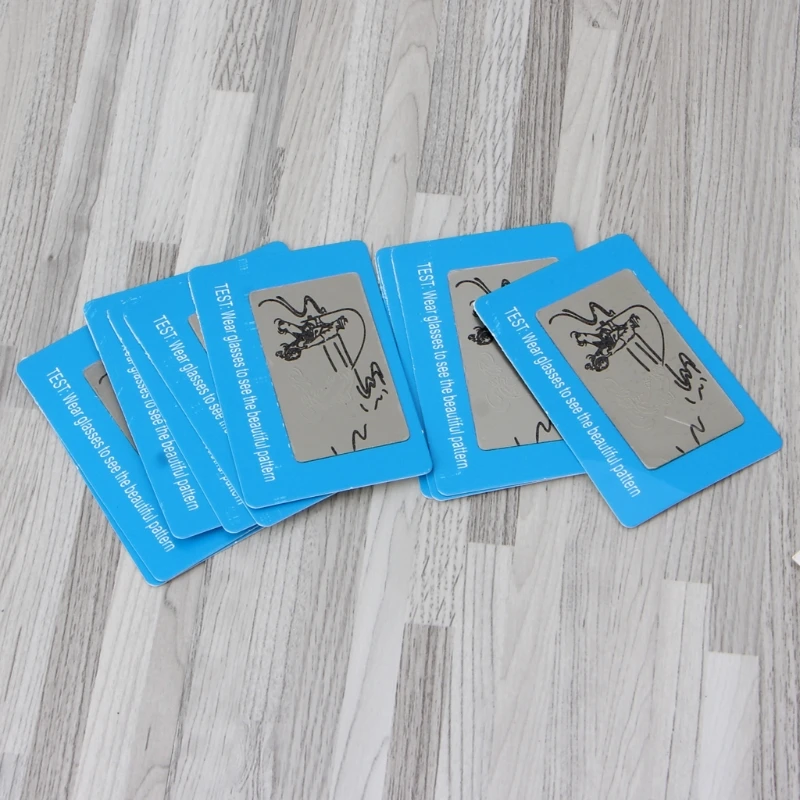 10 шт. солнцезащитные очки поляризационные Тесты карты оттенок ваши с