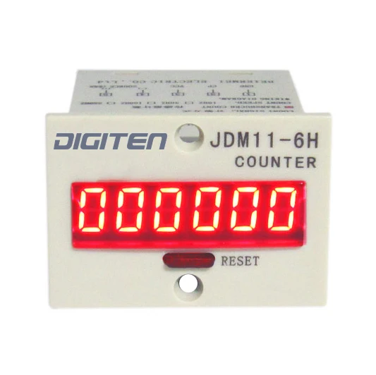 DIGITEN 100 в 240 переменного тока 6 значный 0 999999 светодиодный дисплей цифровой счетчик