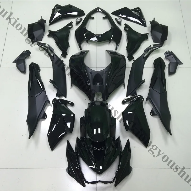 Новогодний Мотоцикл Обтекатели для kawasaki z800 2013 Обтекатель Набор инъекций хорошее качество Крышка Сиденья Оранжевый Черный - Цвет: Bright black