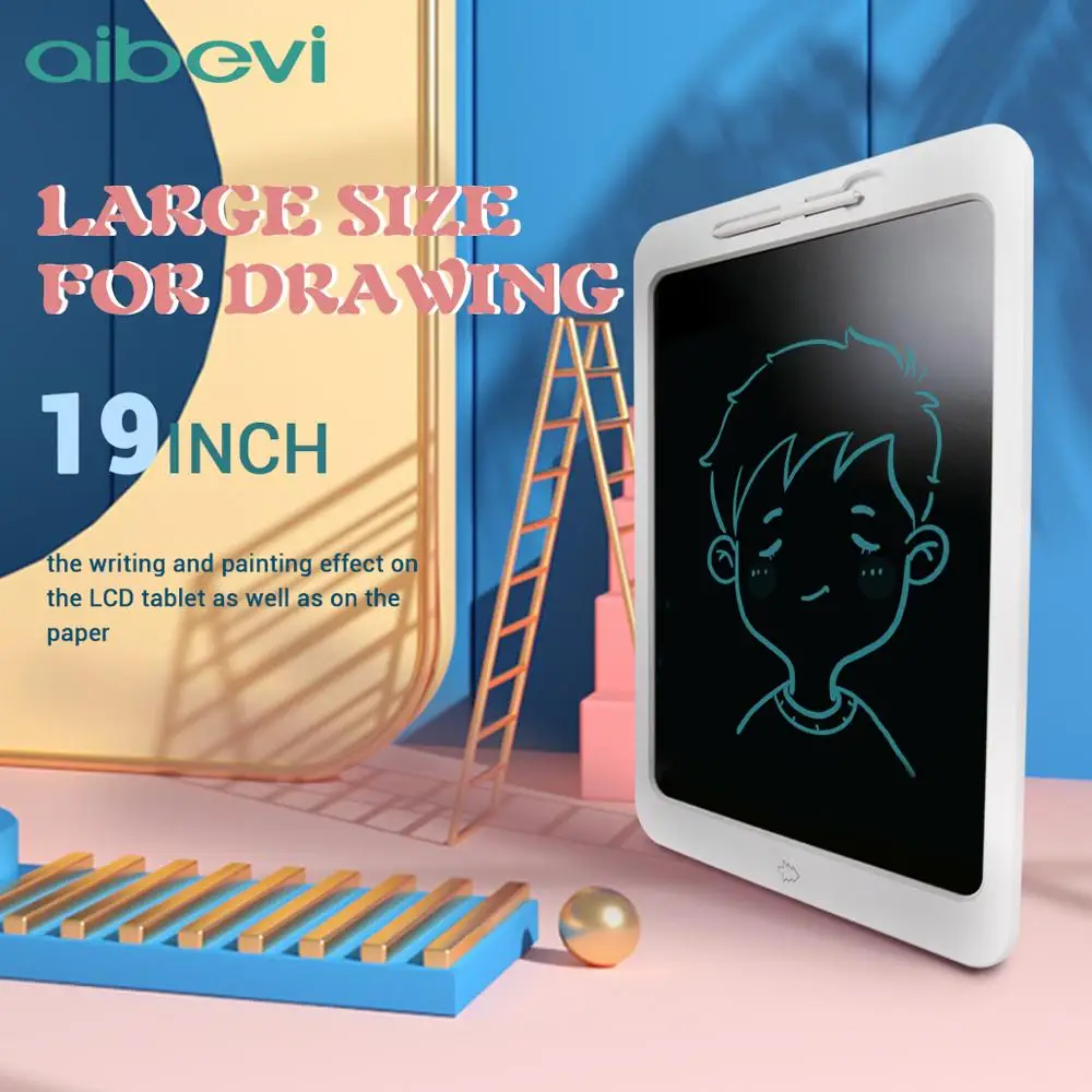 

Aibevi 19 inch LCD Writing Tablet Digital Drawing Tablet Graphic Handwriting Pads Portable Electronic Tablet Board for Kids Gift
