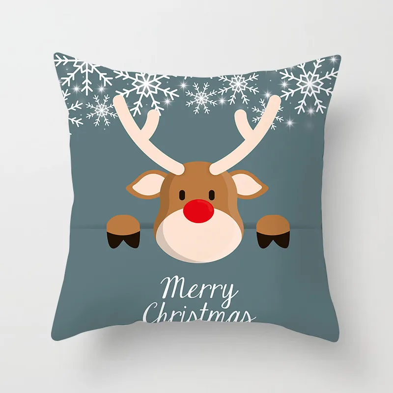Fuwatacchi Xmas Cartoon Santa Deer Cushion Cover Soft Throw Pillow Decorative Sofa Case Pillowcase | Дом и сад