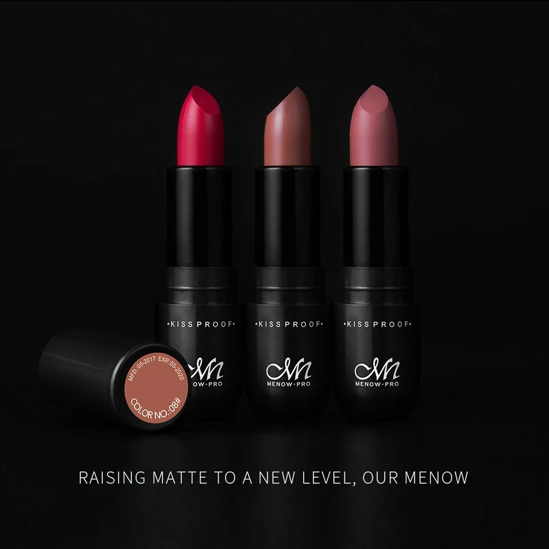Fashion New Lipstick Red Velvet Matte Lip Pencil Lasting Natural Brown Charming Smooth Texture Temperament |