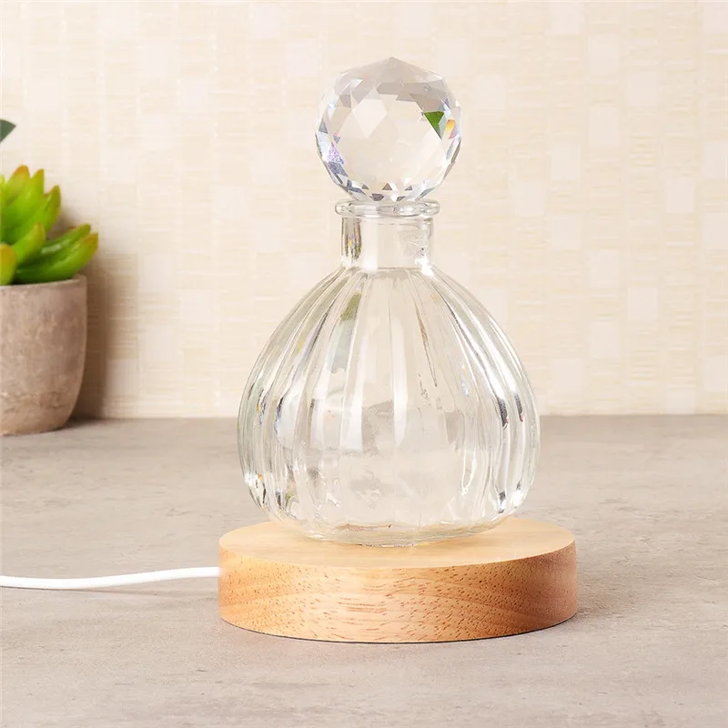 Деревянная цветная основа белый/теплый свет перезаряжаемый пульт