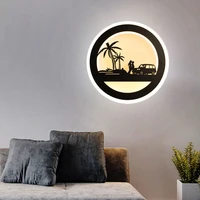 hot sale led wall lamp indoor simulation character wall lamp simple art mural indoor home decoration modern bedside wall lamp