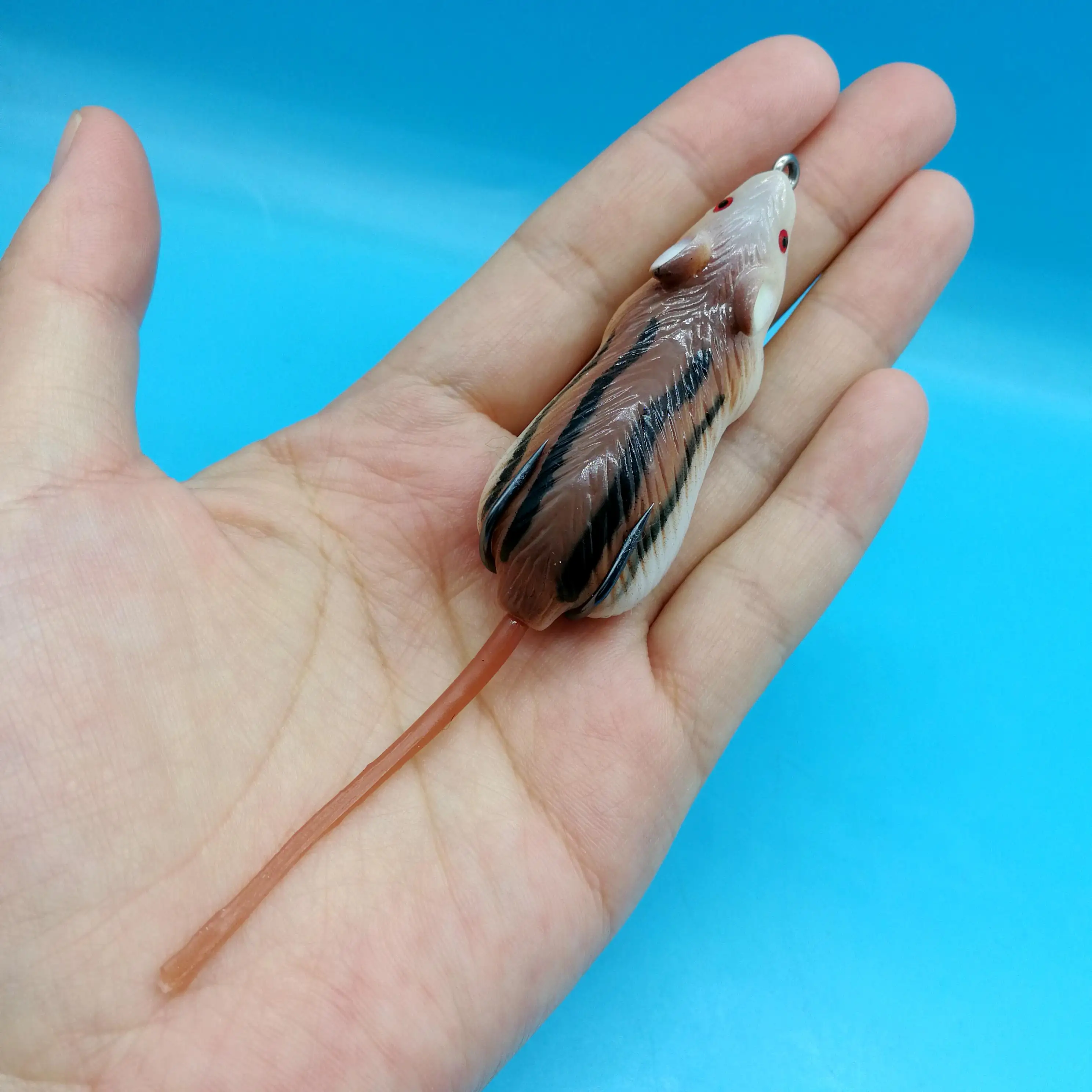 

HOOFISH 10PCS/LOT Soft Mouse Bait Fishing Lure 9.5g/7.6g Floating Crankbait Artificial Bait Fishing Tackle