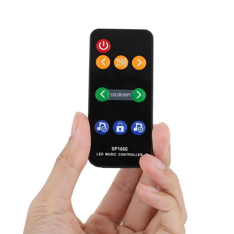 Практичный бутик SP106E 9Key светодиодный Красочные Музыкальный контроллер DC5-12V для