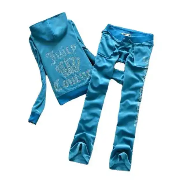 

Весенне-осенний женский Бархатный спортивный костюм 2021, Велюровый костюм, женский спортивный костюм, худи и брюки, спортивная одежда для по...