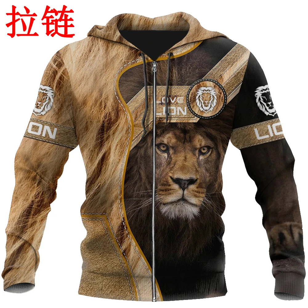 Love Lion 3D All Over Printed Mens hoodies Harajuku Streetwear Fashion Hoodie Unisex Jacket Tracksuits Drop shipping KJ0133