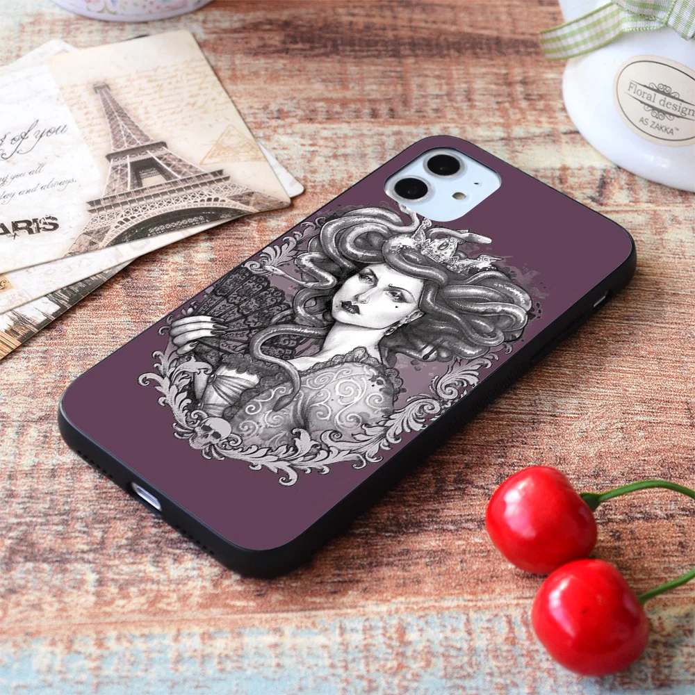 for iphone medusa imperatrix mundi soft tpu border apple iphone case free global shipping
