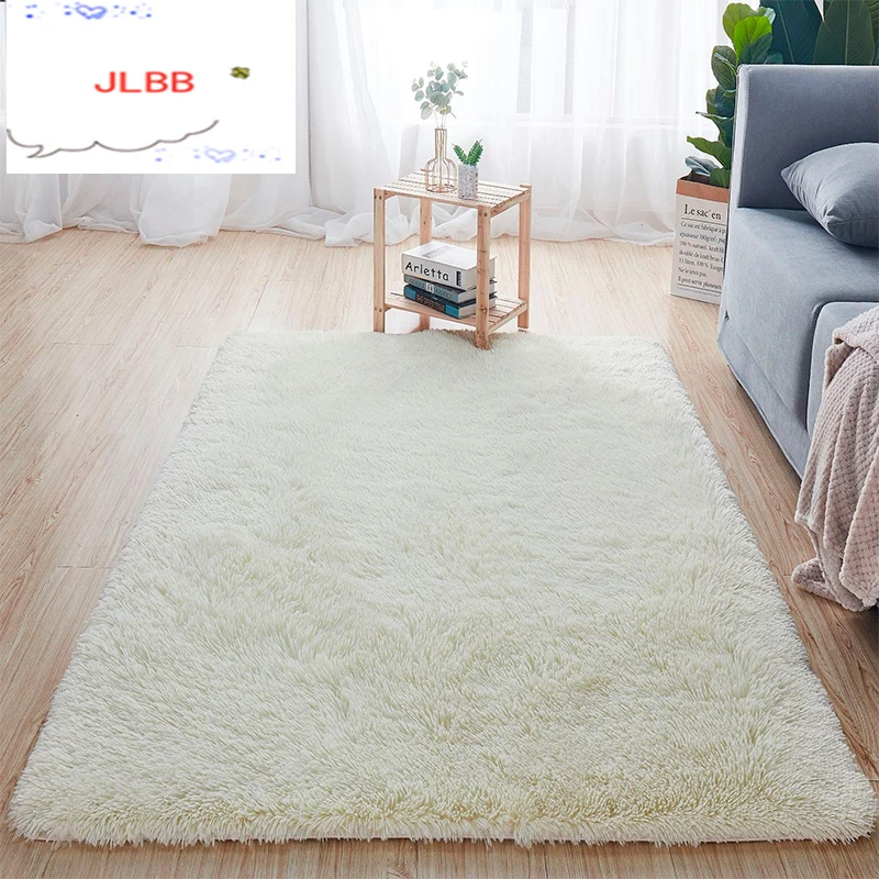 Ковер для гостиной с длинным ворсом из шелка и шерсти мягкий удобный хлопка