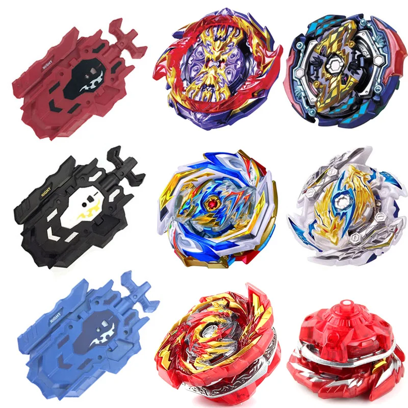 

Beyblades Burst with Left Right Two Way Wire Launcher Metal Booster Top Starter Gyro B157 B155 Spinning tops Fight bayblade Toy