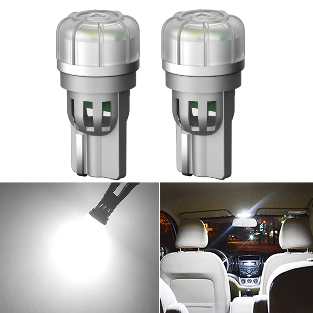 

2PCS W5W Led T10 LED Bulbs Canbus 3SMD 3020 Car Parking Lights Interior Map Dome Lamp For Nissan Qashqai J11 J10 Vaz 2107 12V