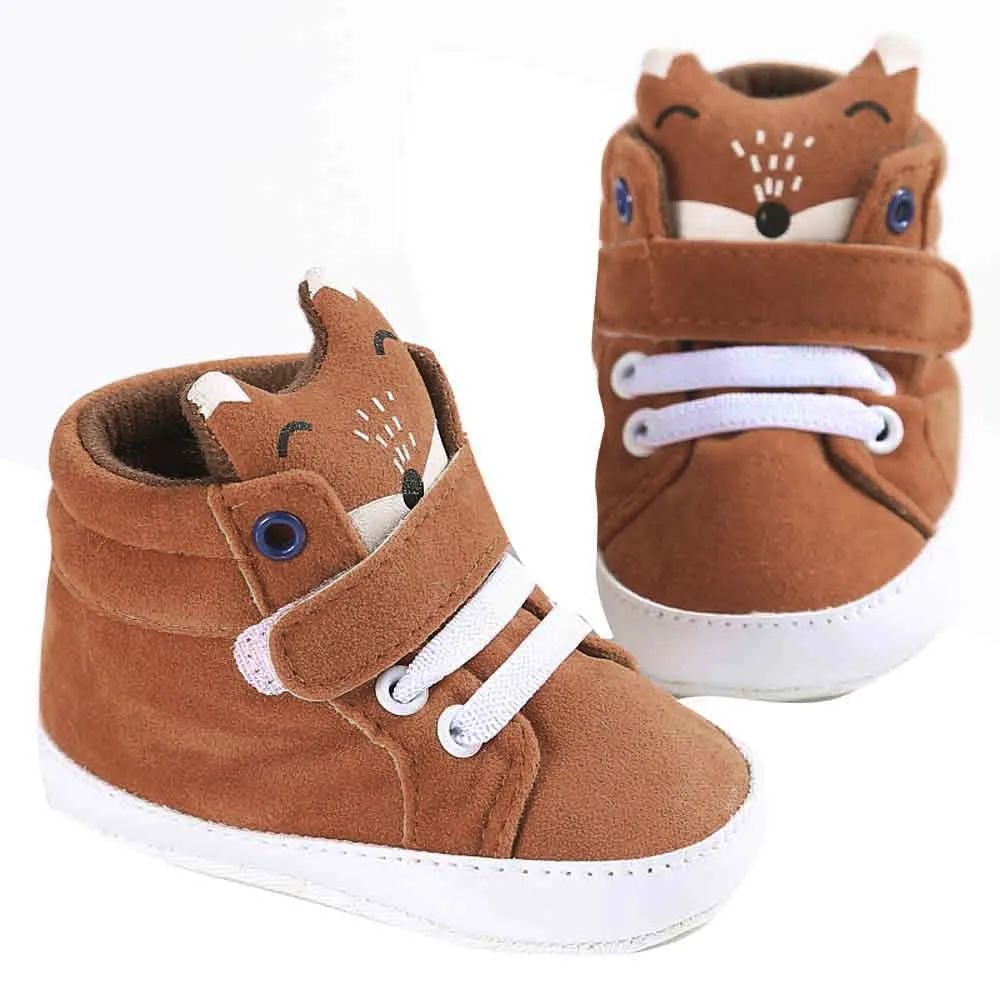 Осенняя обувь из искусственной кожи с леопардовым принтом для малышей Кроссовки