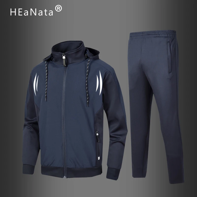 Спортивная одежда мужские комплекты 2020 зимние повседневные куртки на молнии из