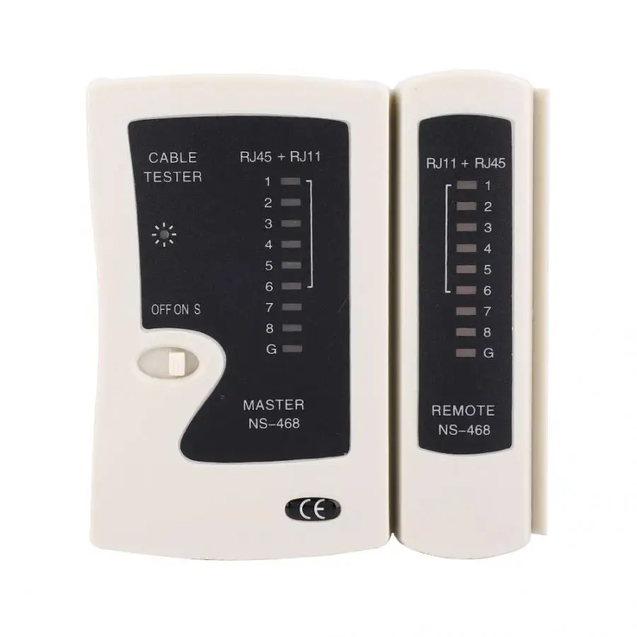 Новый оригинальный Сети Кабельный тестер RJ45 RJ11 RJ12 LAN провод сетевой кабель