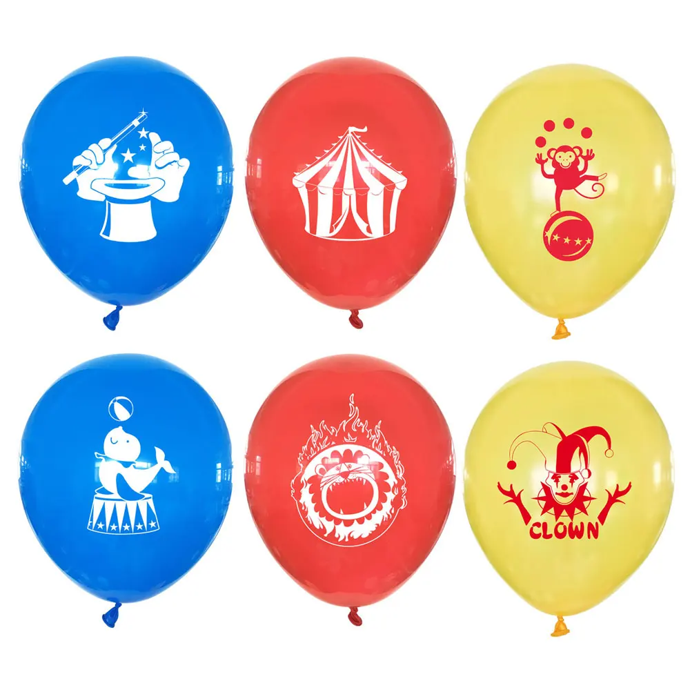 12 дюймовые цирковые латексные воздушные шары двусторонний шар украшение на день