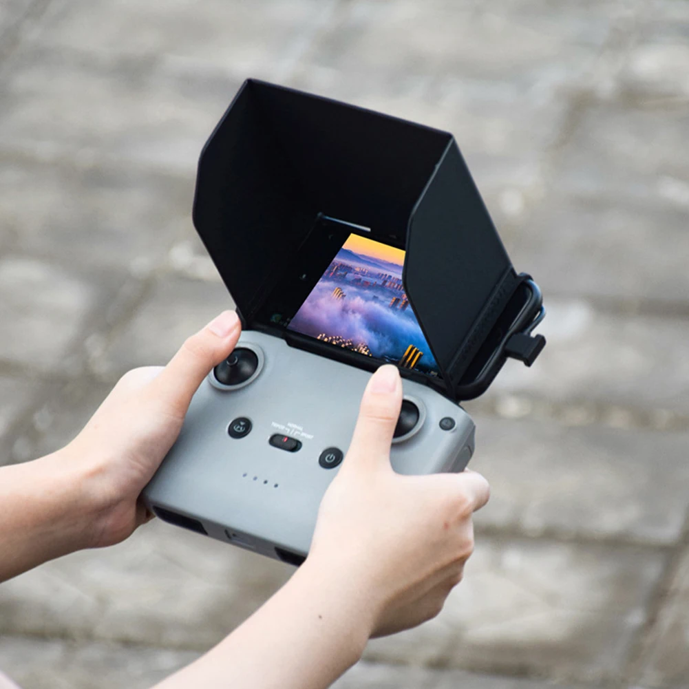 

Складная Защита от солнца, фотовспышка, антибликовый чехол для монитора, подходит для Mavic Air 2, портативный солнцезащитный козырек для контро...