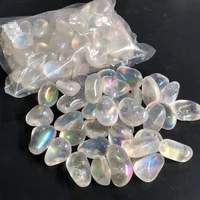amazing aura rainbow quartz crystal chakra healing medaion gemstone reiki tumble gravel for decoration