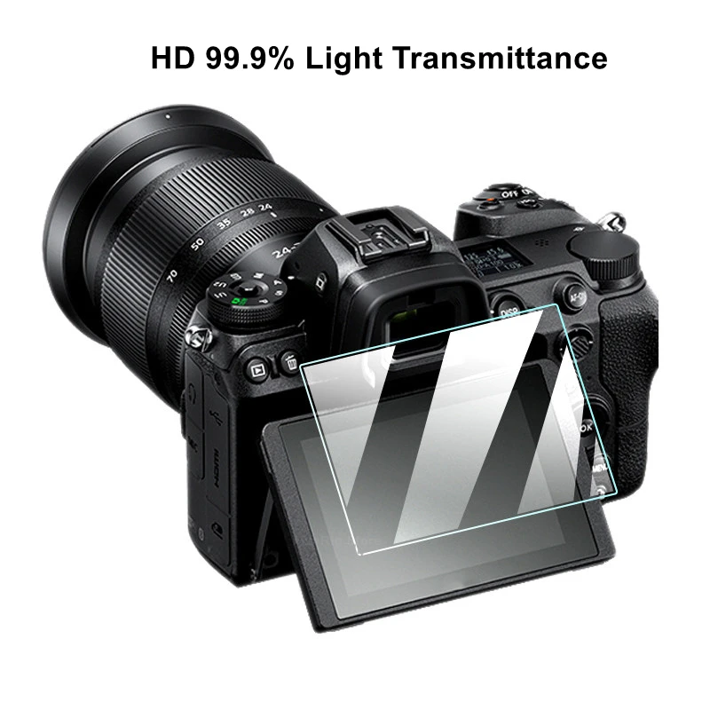 Закаленное стекло для камеры Nikon D7500 защитное самоклеящееся основной ЖК дисплей +