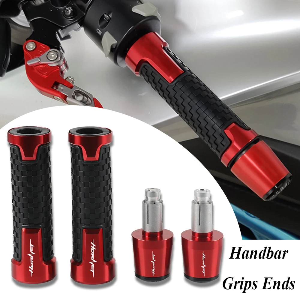 

22MM Motorcycle Accessories CNC Aluminum Handlebar Grips For Honda CB599 CB600F CB919 CB900F Hornet 250 Handle Bar Cap End Plug