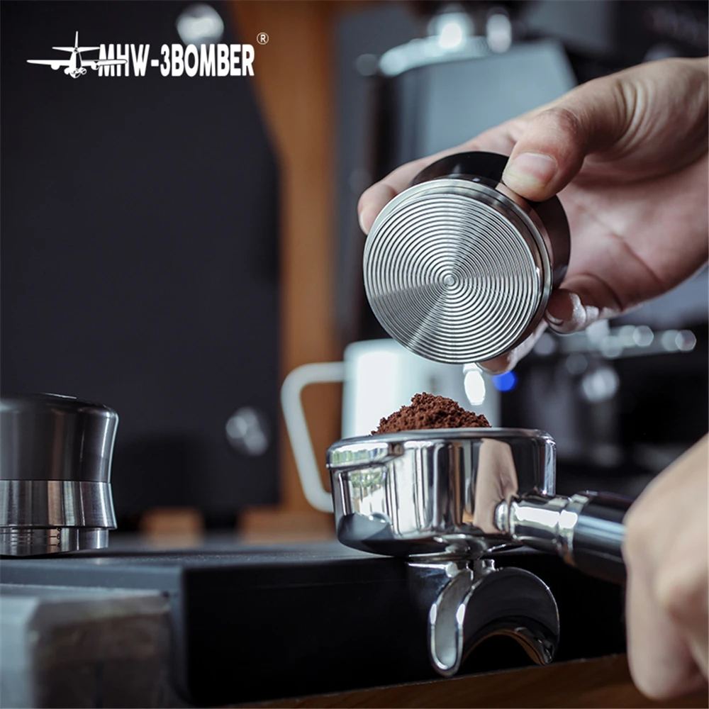 Регулируемый Темпер для кофе 58 35 мм с резьбой из нержавеющей стали/основанием