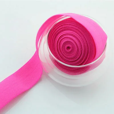 hot pink 10 метров Meetee многоцветная эластичная тесьма лента бинт эластичный пояс для DIY шитье нижнее белье сумки аксессуары для одежды - Цвет: hot pink