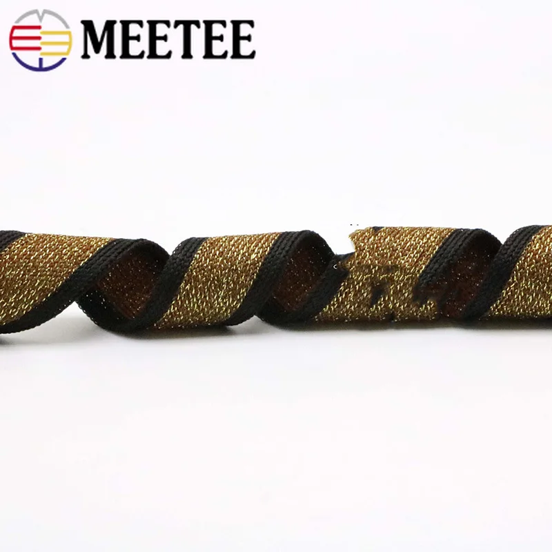 Meetee 23 метра 2 см золото серебро вязать тесьма варп брюки Декор низкая