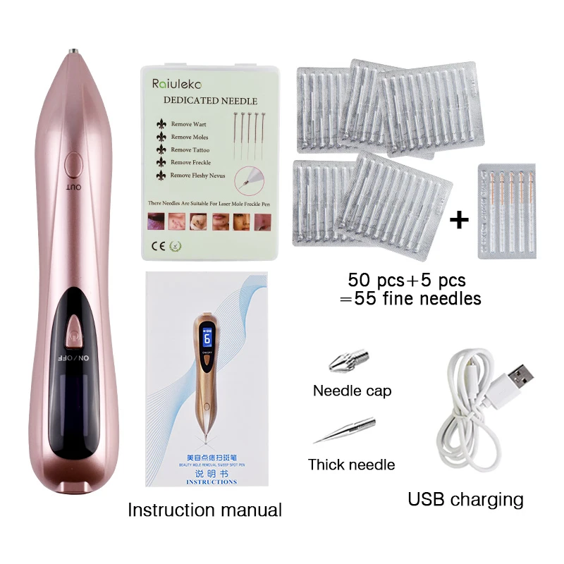 6 уровней плазменной ручка Лазерная литий ионный Красота машина устраняет темные