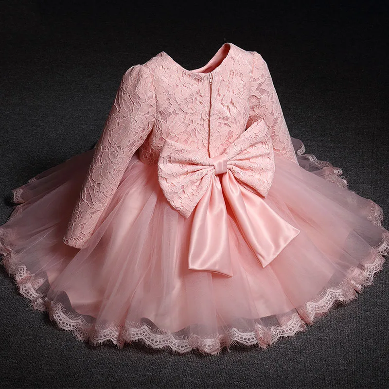Fashion Lace Toddler White Red Pink Ball Gown Kids Girls Party Winter Dress Clothes for Children 12month To 9 10 12 Years | Детская