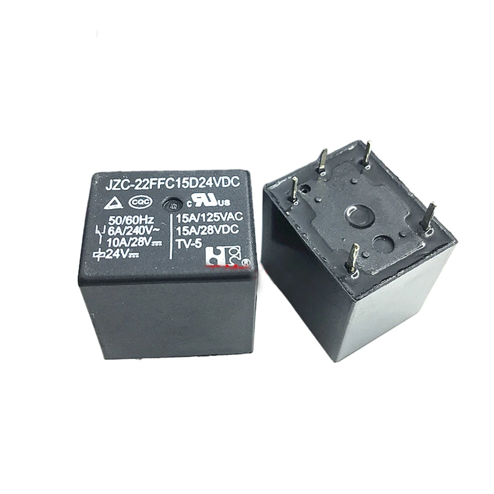 

5pcs/lot 100%Original New Automobile Relay JZC-22FFC15D12VDC JZC-22FFC15D24VDC JZC 22FFC15D12VDC 5PINS 10A 12V 24V